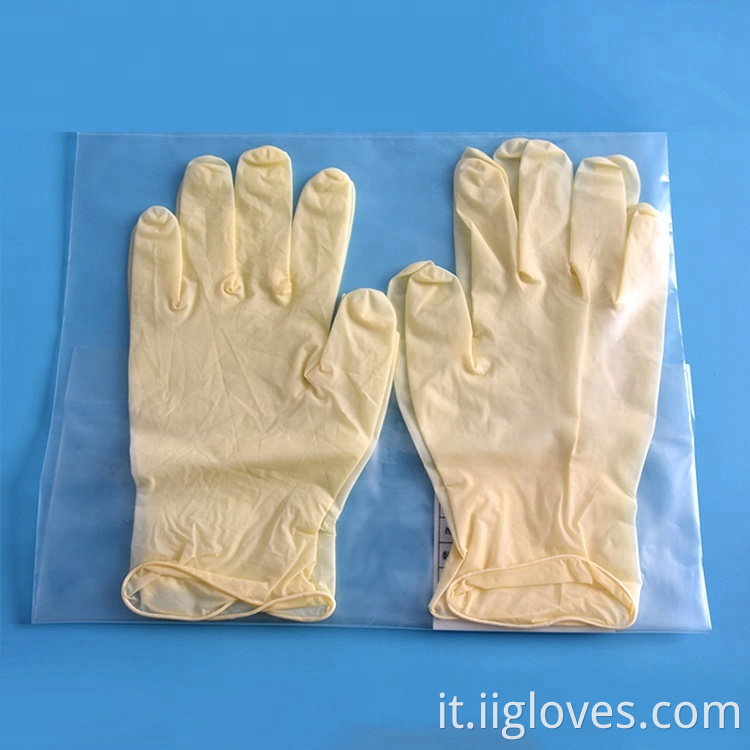 Guanti usa e getta esame di laboratorio libero in polvere guanti in lattice